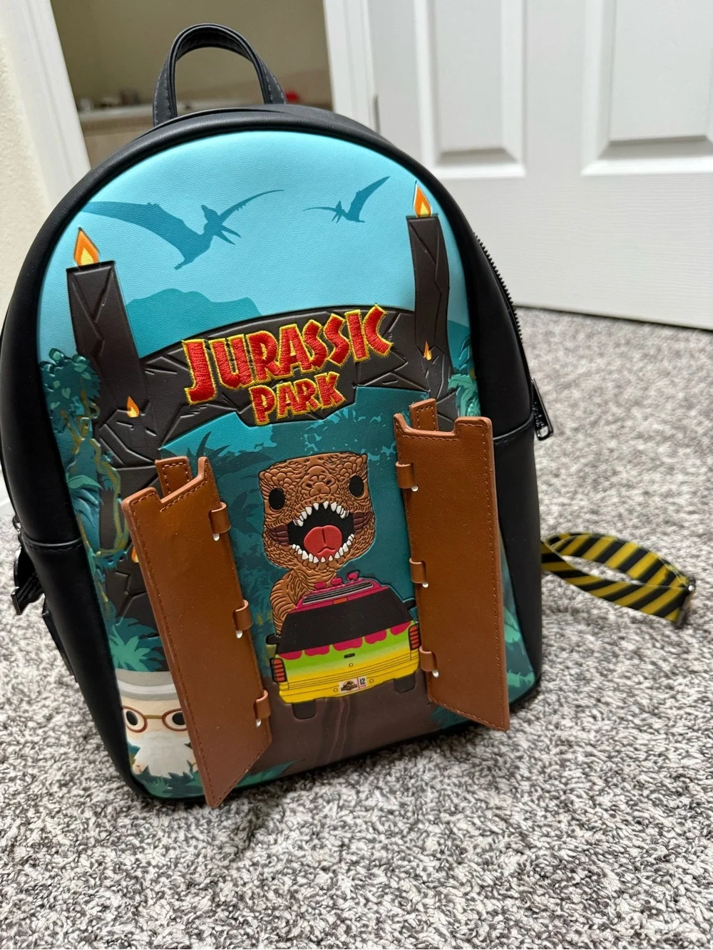 NWOT Jurassic Park Faux Leather Mini Backpack from Universal Studios Florida